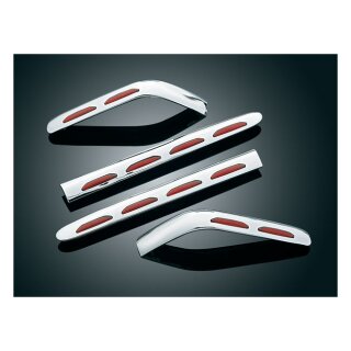 Kuryakyn LED lighted saddlebag molding, red lens