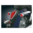 Kuryakyn Deep Dish bezels w/red lenses, chrome