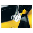 Kuryakyn rider backrest, black and chrome