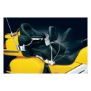 Kuryakyn rider backrest, black and chrome