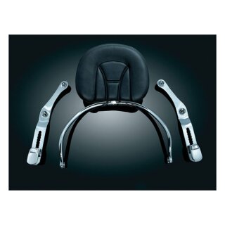 Kuryakyn Revolution driver backrest, black and chrome