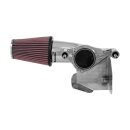 K&N, AirCharger performance air cleaner kit. Polished