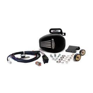 JIMS M8 Forceflow Zylinderkopf Kühler schwarz für Harley Touring 17-23