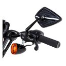 Ness Diamond billet mirror black