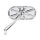 Ness 10-Gauge caged mirror left hand chrome