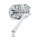 Ness 10-Gauge caged mirror left hand chrome