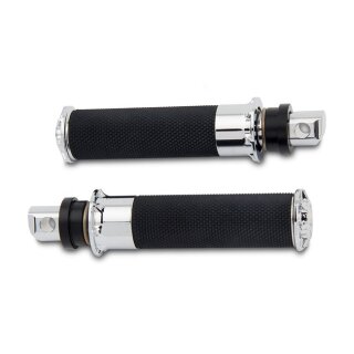 Ness Beveled Fusion footpegs chrome