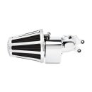 Ness 90Â° 10-gauge air cleaner kit chrome