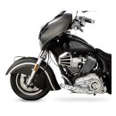 Ness 90Â° 10-gauge air cleaner kit chrome