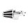 Ness 90Â° 10-gauge air cleaner kit chrome