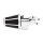 Ness 90Â° Beveled air cleaner kit chrome