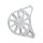 Arlen Ness, 10-gauge transmission pulley cover. Chrome