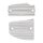 Ness 10-gauge master cylinder cover set chrome