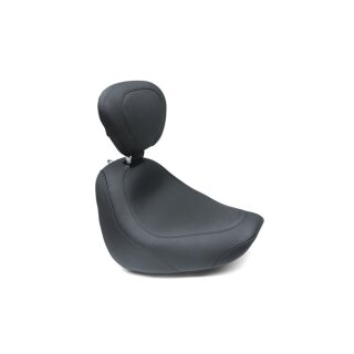 Mustang Wide Tripper solo seat w/rider backrest