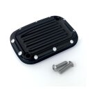 Covingtons handlebar master cylinder cover, black dimpled