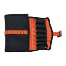 BILTWELL EXFIL 0 Motorrad Biker Werkzeugrolle Tasche schwarz orange