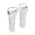 Ness Method risers 6" chrome