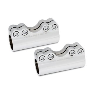 Ness Molular billet handlebar clamp chrome 1"