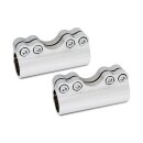 Ness Molular billet handlebar clamp chrome 1"