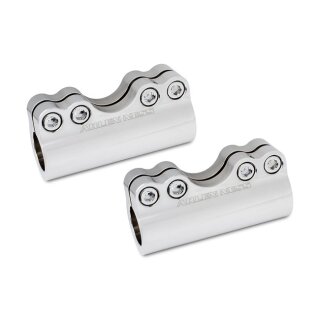 Ness Molular billet handlebar clamp chrome 1-1/4"