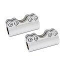 Ness Molular billet handlebar clamp chrome 1-1/4"