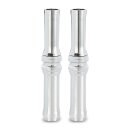 Arlen Ness, M8 10-Gauge pushrod cover set. Chrome