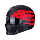 Scorpion Exo-Combat helmet Rookie black/red