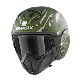 Shark Street Drak Kanhji matte green camo ECE