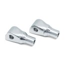 Kuryakyn, tapered rear footpeg adapter. Chrome