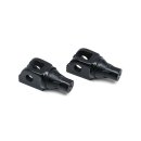 Kuryakyn, tapered front footpeg adapter. Gloss black