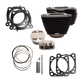 S&S, 107" to 124" big bore conversion cylinder & piston kit