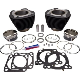 S&S Big Bore Kolben Zylinder Kit schwarz für Harley M8 114" auf 128"
