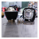 S&S Big Bore Kolben Zylinder Kit schwarz für Harley M8 114" auf 128"