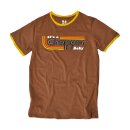 13 1/2 Its a Chopper Baby male Ringer T-shirt brown