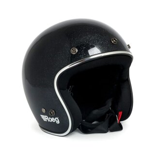 Roeg JETT Helm ECE Schwarz Glitzer Black Megaflake