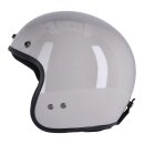 ROEG Jett Vintage Motorrad Helm ECE  hellgrau