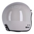 ROEG Jett Vintage Motorrad Helm ECE  hellgrau