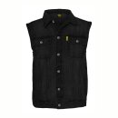 MCS DENIM VEST, BLACK L