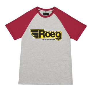 ROEG Burk mens t-shirt grey/red