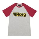 ROEG Burk mens t-shirt grey/red
