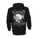 Lucky 13 Dead skull zip hoodie black