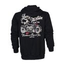 Lucky 13 Vintage Iron zip hoodie black
