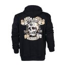 Lucky 13 Booze bikes & broads zip hoodie black