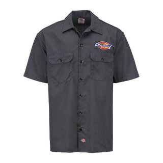 Dickies Clintondale short sleeve work shirt charcoal
