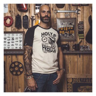 Holy Freedom Cross t-shirt black/off white