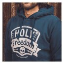 Holy Freedom Navy hoodie blue