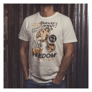 Holy Freedom Adults only t-shirt off white