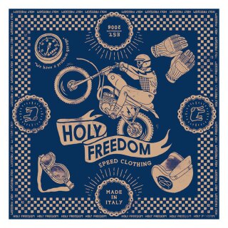 Holy Freedom Cross navy scarf