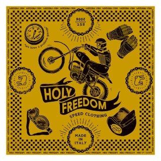 Holy Freedom Cross yellow scarf