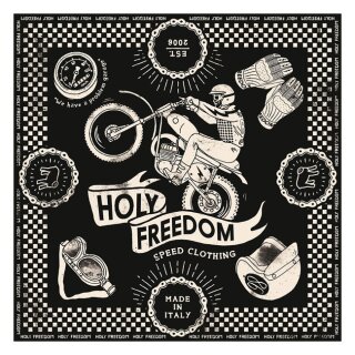 Holy Freedom Cross black scarf